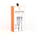 Dây cáp sạc điện thoại 4 trong 1 - Siêu nhanh CNY-A1 160W Bạc