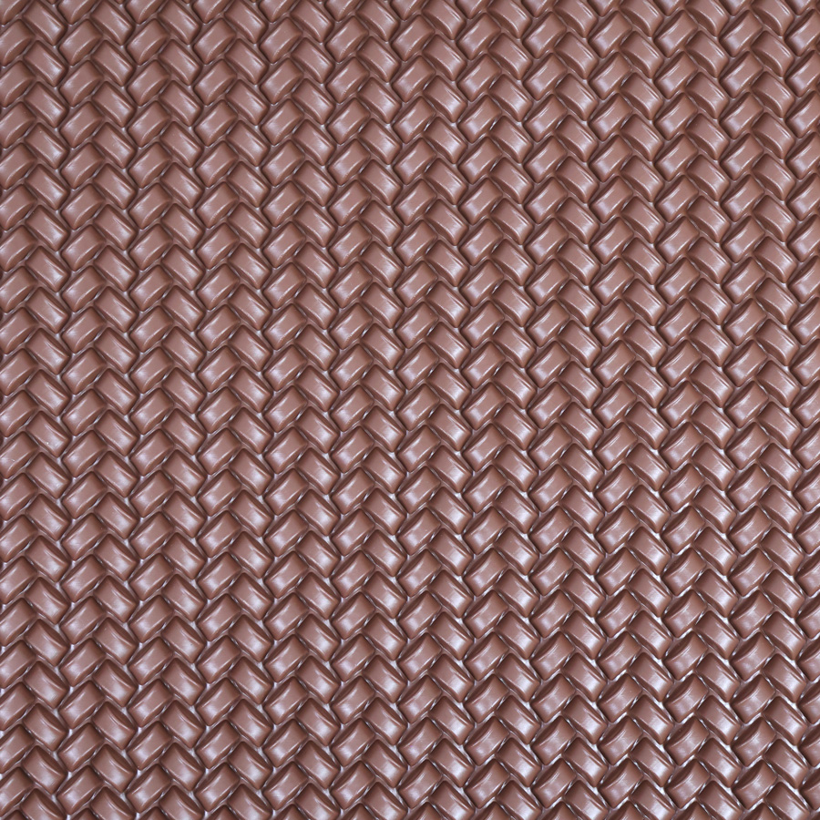 Lót sàn cuộn CIND 3D hạt chữ nhật xéo HB007 cafe Size 9M*1.2M