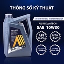 Nhớt Động Cơ Aisin 10W-30 CI-4/SL econTECH+ Semi Synthetic 4 Lít ECSI1034PB