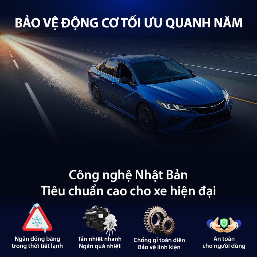 Nước giải nhiệt Aisin (màu xanh/ 4 Lít)) LCPM20A4LG