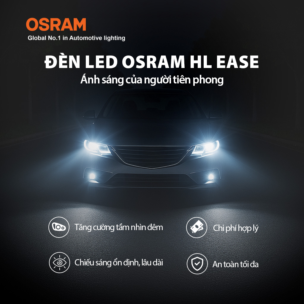 Bóng Led Grass HIR 2 F9012CW 12V 30W 6000K 2 bóng/hộp Hiệu Osram