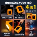 Máy bơm 4in 1 (bơm+kích bình+đèn+nguồn cáp) X7