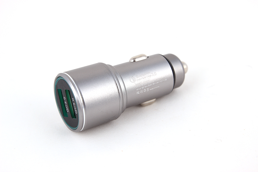 Đầu sạc 2 cổng USB C75 (Sạc Nhanh - QC3.0) C75 màu bạc