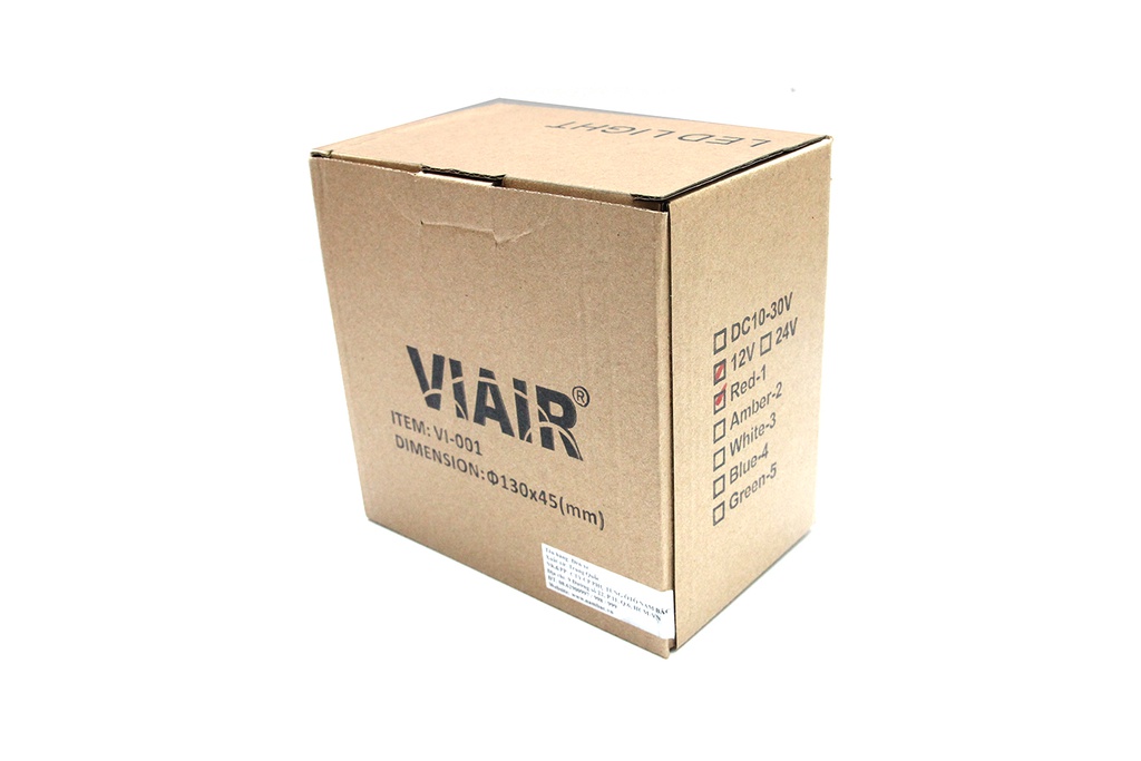 Đèn Led tròn VIAIR (không khung) VI-001-12V đỏ ₵ 130*45mm 2PCS/SET