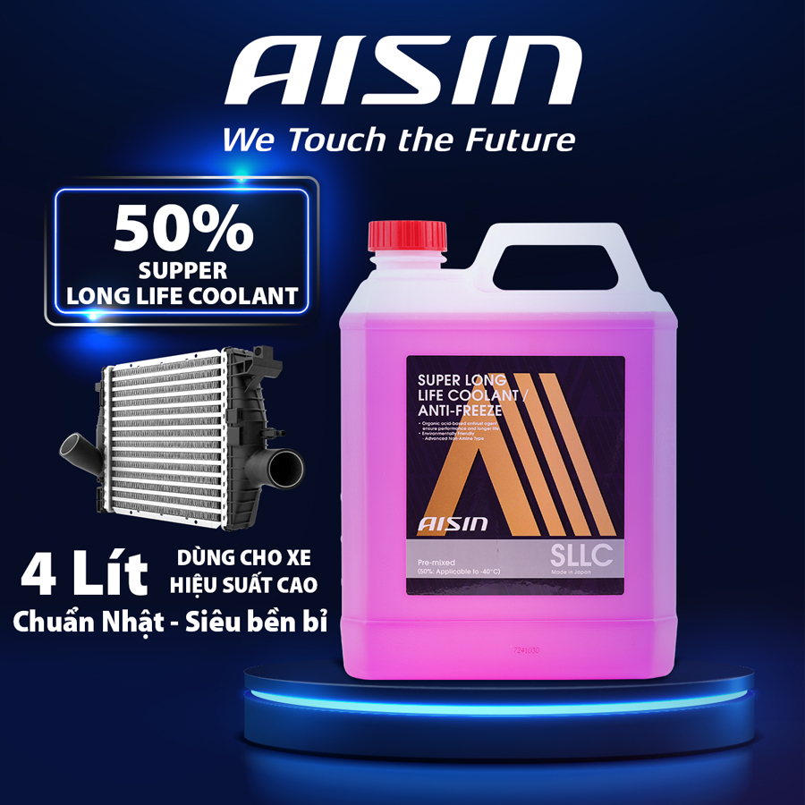 Nước giải nhiệt Aisin (màu hồng/ 4 Lít) Glycol 50% SCPM50A4LPK
