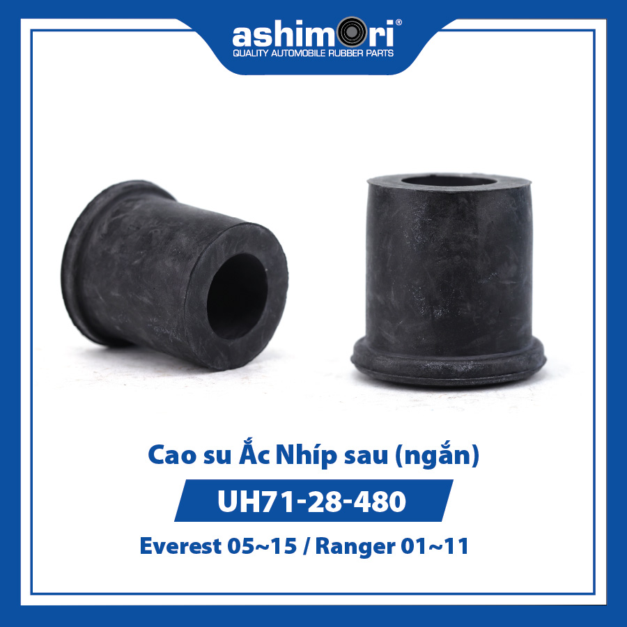 Cao su Ắc Nhíp sau (ngắn) SBHMZ-20027/OEM No.UH71-28-480