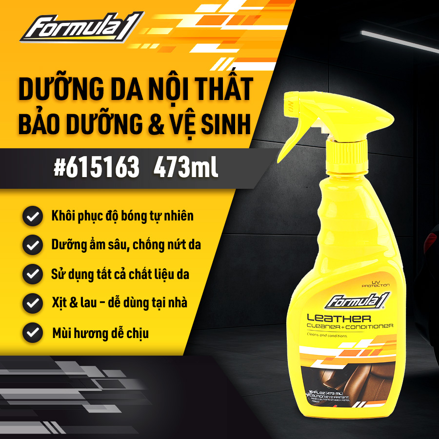 Chất tẩy sạch bảo dưỡng bề mặt da dạng xịt Formula 1 (Mr.Leather) (473ml) # 615163