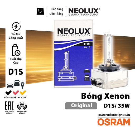 [BDNLXXN35WNX1S] Bóng Xenon D1S 35W P32D-2 4X1 NX1S Hiệu Neolux  4300K / 3200lm  NX1S Hiệu NEOLUX